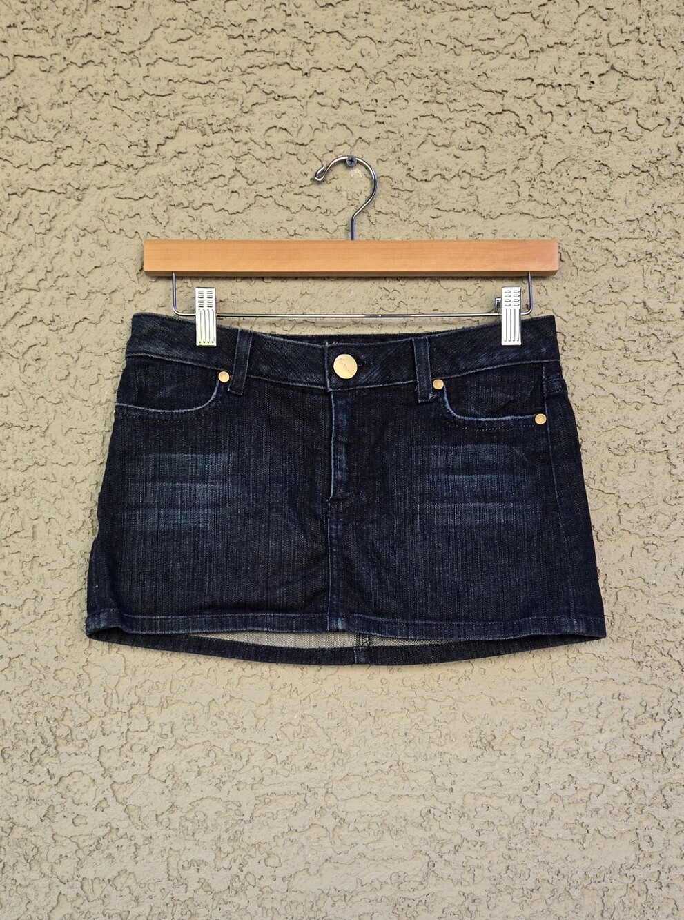 Marciano Y2K Dark Blue Micro Mini Denim Skirt - Classic Casual Style
